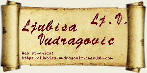 Ljubiša Vudragović vizit kartica